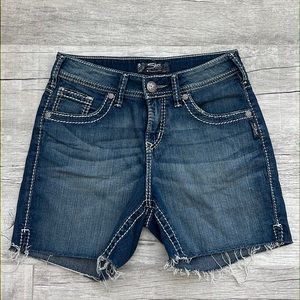Silver Jeans Natsuki‎ Mid-Rise Short Womens Size 26